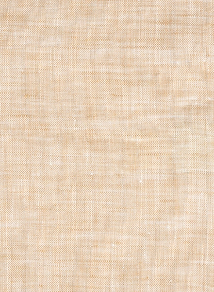 European Light Brown Linen Shirt - Full Sleeves