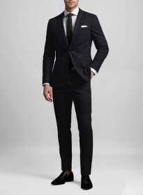 Stretch Midnight Blue Wool Suit