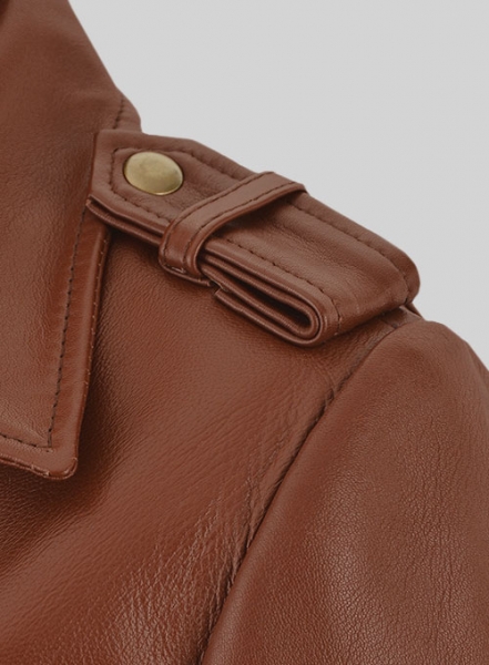 Tan Brown Jennifer Aniston Leather Jacket