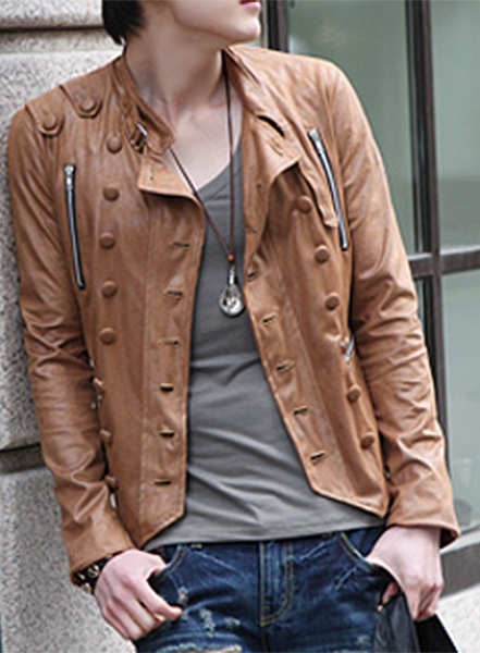 Military Leather Jacket