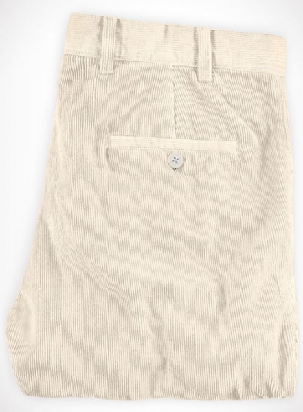 Light Beige Corduroy Trousers