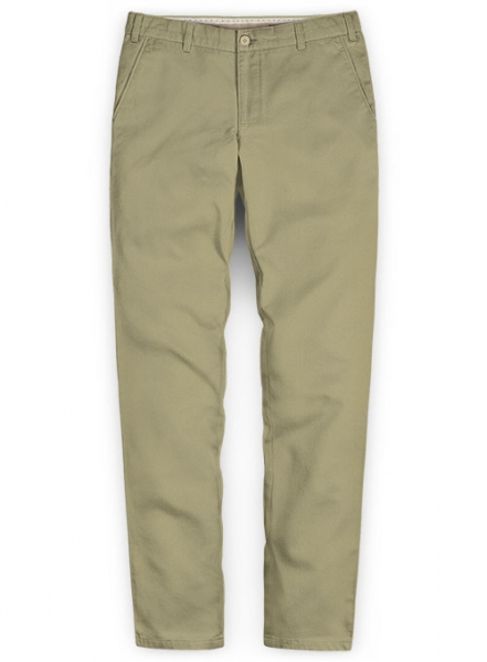 Dark Khaki Stretch Chino Pants
