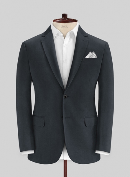 Stretch Summer Navy Blue Chino Suit