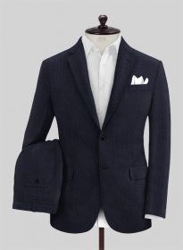 Solbiati Deep Blue Seersucker Suit