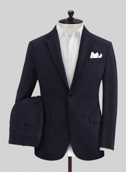 Solbiati Deep Blue Seersucker Suit