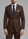 Worsted Brown Wool Jacket