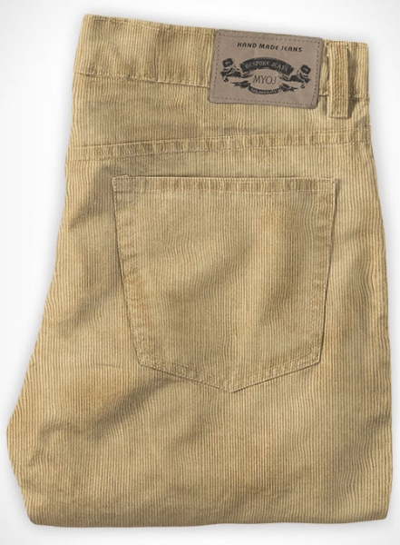 Beige Corduroy Jeans