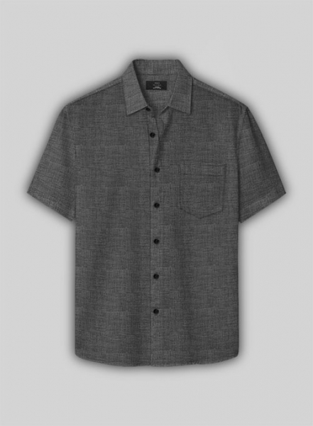 Filafil Poplene Gray Shirt - Half Sleeves