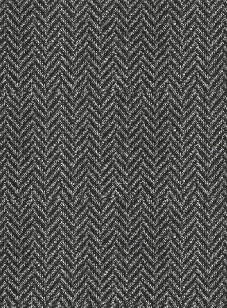 Reda Dark Gray Herringbone Tweed Jacket