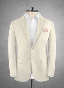 Stretch Boxy Fawn Wool Jacket