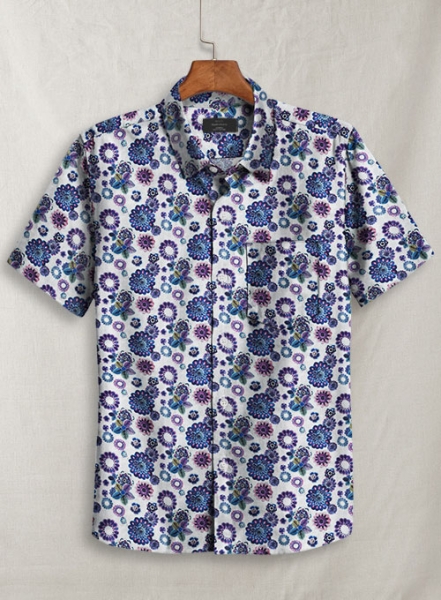 Italian Linen Aicara Shirt - Half Sleeves