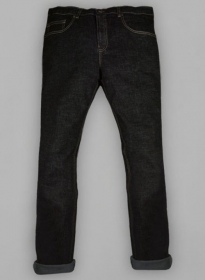 Stone Carbon Black Stretch Jeans - Hard Wash