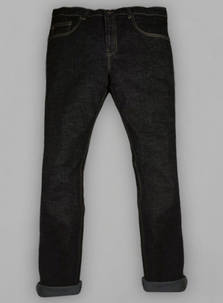 Stone Carbon Black Stretch Jeans - Hard Wash