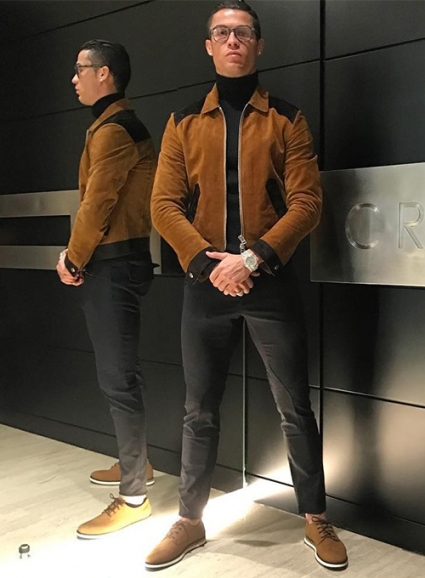 Cristiano Ronaldo Leather Jacket #1