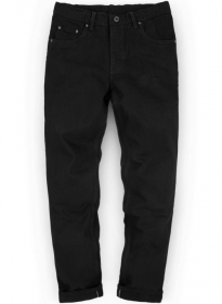 Heavy Jet Black Overdyed Jeans - 14.5 oz Denim