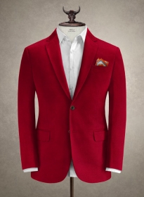 Caccioppoli Canvas Red Cotton Jacket
