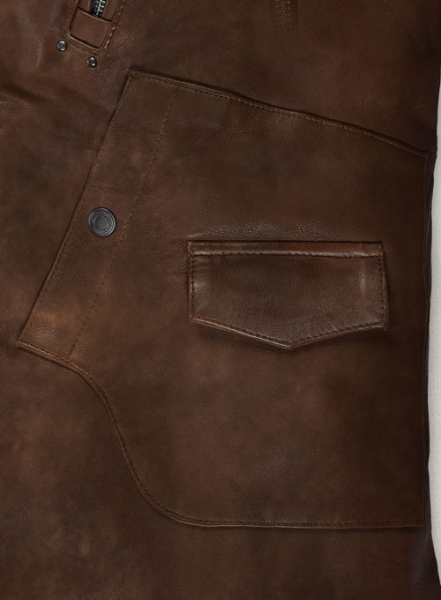 Falcon Spanish Brown Rider Leather Jacket