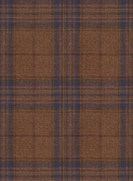 Napolean Tartan Brown Wool Suit