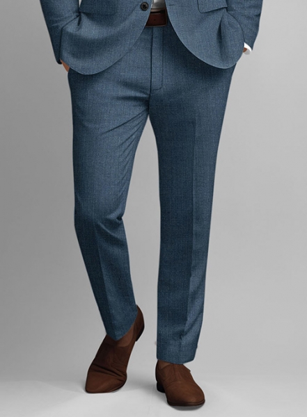 Indigo Blue Pure Linen Suit