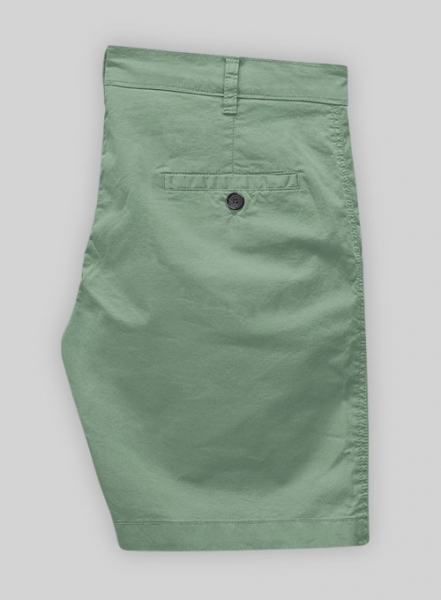 Spring Green Stretch Summer Weight Chino Shorts