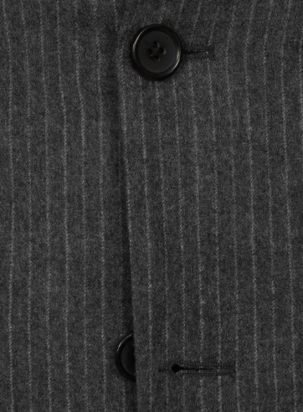 Light Weight Charcoal Stripe Tweed Jacket