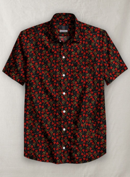 Liberty Pose Cotton Shirt - Half Sleeves