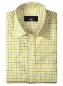 Giza Voila Checks Cotton Shirt - Full Sleeves