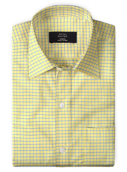 Giza Voila Checks Cotton Shirt - Full Sleeves