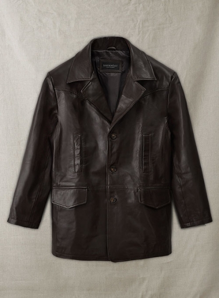 Aaron Eckhart Love Happens Leather Trench Coat
