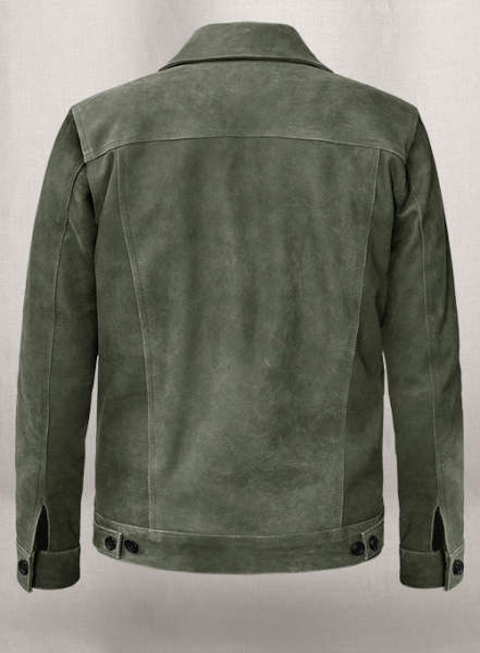 Vintage Italian Olive Ryan Reynolds Leather Jacket #3