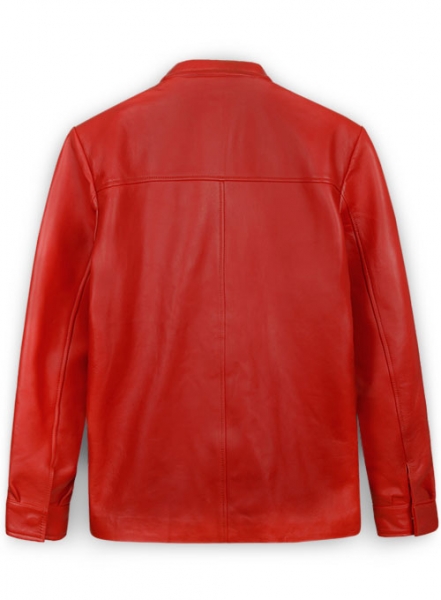 Red Elvis Presley Speedway Leather Jacket