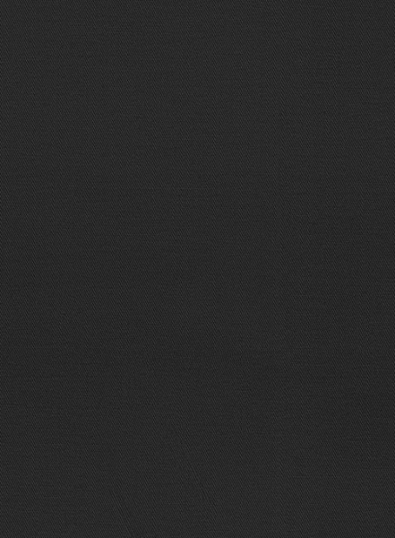 Black Feather Cotton Canvas Stretch Suit