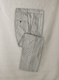 Solbiati Gray Seersucker Pants