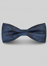 Paisley Bow - Dark Blue