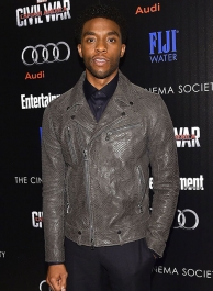 Chadwick Boseman Leather Jacket #1 Chadwick Boseman Leather Jacket #1