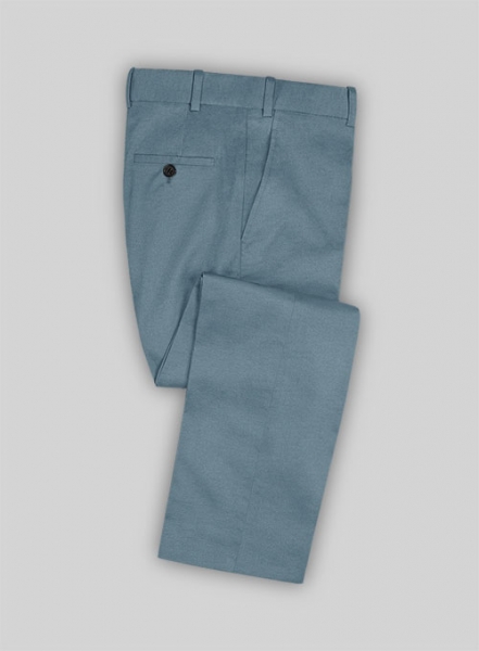 Nord Blue Feather Cotton Canvas Stretch Suit