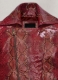 Bold Red Python Leather Jacket # 228
