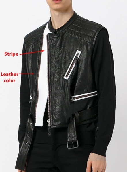 Leather Biker Vest # 345