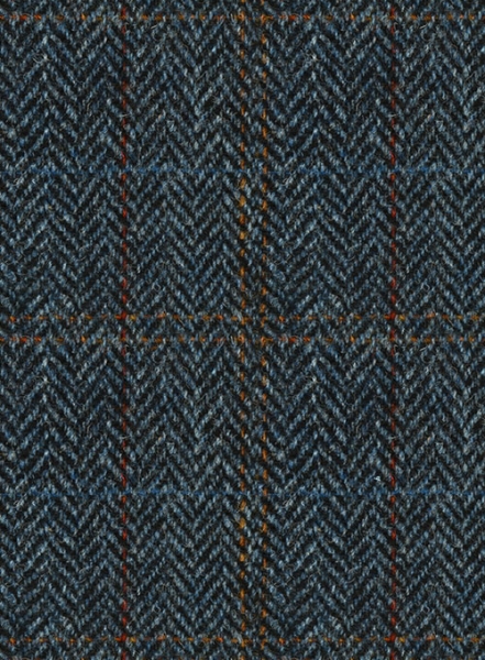 Harris Tweed Country Blue Pea Coat