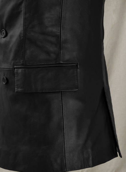 Adrien Brody Leather Blazer