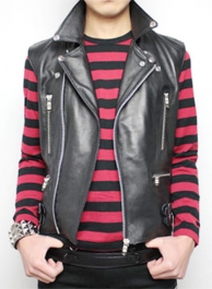 Leather Biker Vest # 312 Leather Biker Vest # 312