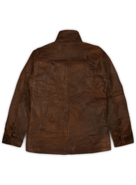 Spanish Brown X Men Magneto Leather Jacket - M Slim