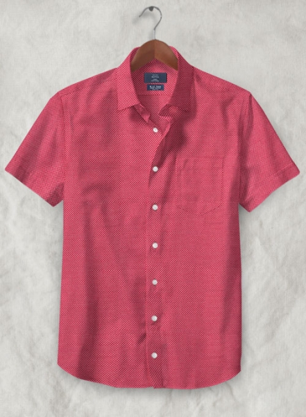S.I.C. Tess. Italian Cotton Linen Peroni Shirt - Half Sleeves