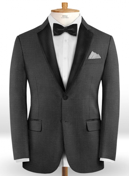 Napolean Metro Gray Wool Tuxedo Jacket