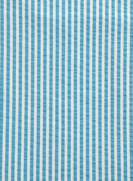 Italian Seersucker Light Blue Shirt