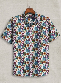 Italian Linen La Rona Shirt - Half Sleeves
