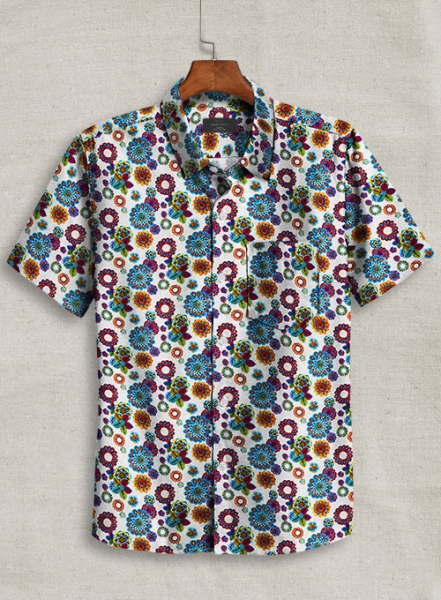 Italian Linen La Rona Shirt - Half Sleeves