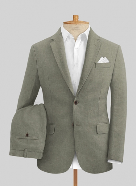 Sage Green Pure Linen Suit