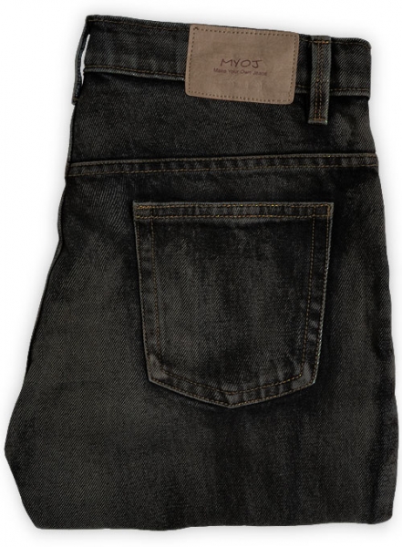 【KOOLOSET】Vintage Brush Washed Black Denim WAIMEA Men Washed Denim Jeans - Black Wash – K MOMO