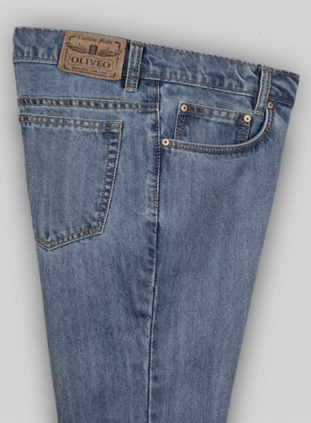 Smokey Blue Jeans - Stone Wash